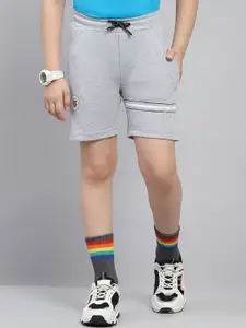 Monte Carlo Boys Printed Regular Fit Mid-Rise Cotton Shorts
