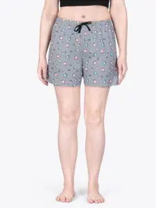 ariel Women Printed  Pure Cotton Lounge Shorts