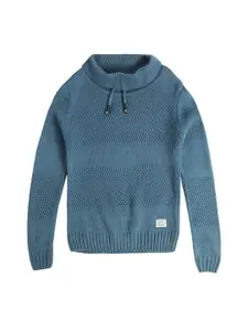 MINI KLUB Boys Solid High Neck Long Sleeves Pullover