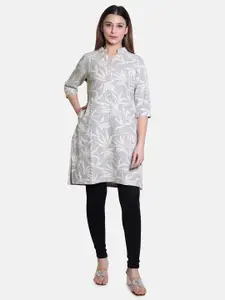 BAESD Women Printed V-Neck Straight Kurta