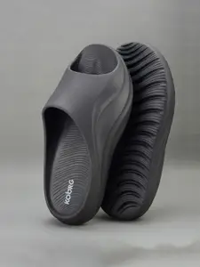 Koburg Men Solid Regular Sliders Flip Flops