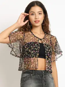 Moonaa Fashion Women Printed Shrug