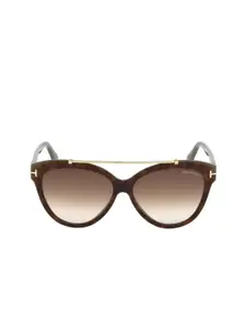 Tom Ford Women UV Protected Cateye Full Rim Aviator Sunglasses