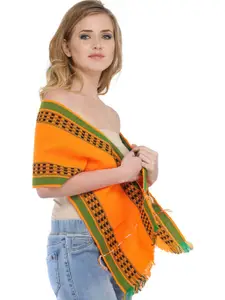 Exotic India Women Striped Scarf