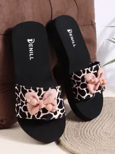 Denill Women Open Toe Flats With Bows