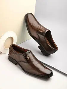 Valentino Men Leather Formal Slip-Ons