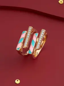 Kushal's Fashion Jewellery  Gold-Plated Party Zircon Finger Ring