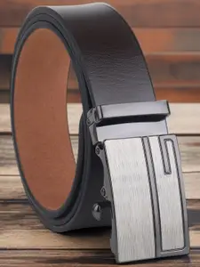 The Roadster Lifestyle Co. Men Textured Leather Formal Belt