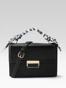 Van Heusen Solid Structured Satchel