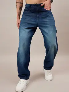 The Roadster Lifestyle Co. Men Mid-Rise Straight Fit Cargo Styles Jeans