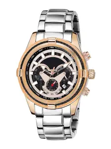 IIK COLLECTION Stainless Steel Bracelet Style Straps Analogue Chronograph Watch DK-4003M