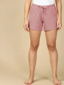 PYNK Women Cotton Regular Fit Lounge Shorts