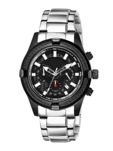 IIK COLLECTION Men Dial & Bracelet Style Straps Chronograph Analogue Watch DK-4002M