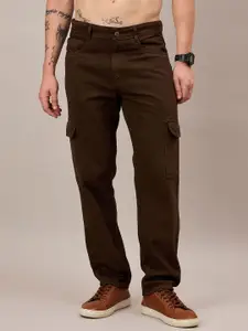 The Roadster Lifestyle Co. Men Relaxed Fit Pure Cotton Cargo Styles Jeans