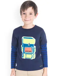 Cherry Crumble Boys Graphic Printed Round Neck  Sweatshirt