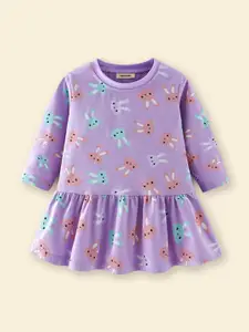 INCLUD Girls Print Drop-Waist Dress