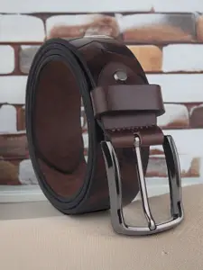 The Roadster Lifestyle Co. Men Textured Leather Formal Belt