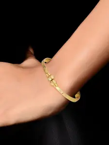 Vighnaharta Set Of 2 Gold-Plated Bangles