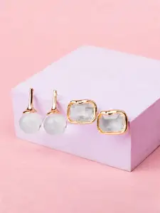 SALTY Women Pack Of 2 Earrings Jenelle Resin & Scottie Ice Accessories