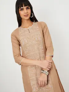 max Women Ethnic Motifs Printed Round Neck Kurtis