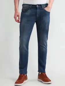 U.S. Polo Assn. Denim Co. Men Slim Fit Mid-Rise Light Fade Stretchable Jeans