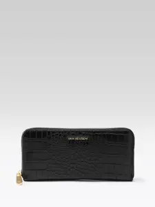 Van Heusen Women Croc Textured Zip Around Wallet