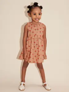INCLUD Girls Floral Printed Fit and Flare Dress