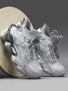 ABROS Men JIFFER-O Lace-Up Mid-Top Running Non-Marking Shoes