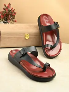 El Paso Women Faux Leather One Toe Flats