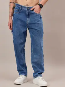 Roadster Men Comfort Straight Fit Low-Rise Clean Look Light Fade Stretchable Jeans