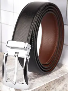 The Roadster Lifestyle Co. Men Solid Vegan Leather Reversible Belt