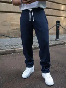 Powerlook Men Mid-Rise Pure Cotton Joggers