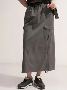 Tokyo Talkies Cotton Parachute Midi Skirt