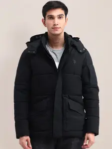 U.S. Polo Assn. Men Detachable Hood Puffer Jacket