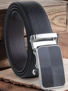 The Roadster Lifestyle Co. Men Textured Leather Formal Belt