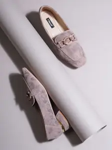 Sherrif Shoes Women Embellished Block Heel Pumps