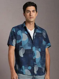 Louis Philippe Jeans Printed Slim Fit Casual Shirt