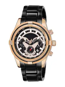 IIK COLLECTION Men Dial & Stainless Steel Straps Analogue Chronograph Watch DK-4006M