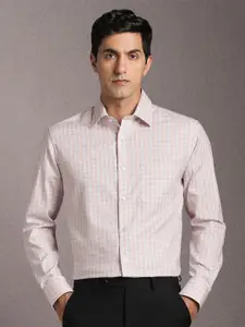 Louis Philippe Checked Pure Cotton Formal Shirt