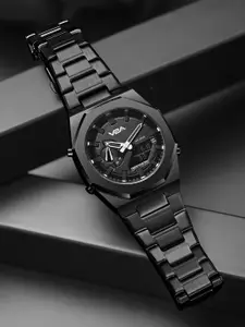 V2A Allure Men Bracelet Style Straps Analogue Watch V2A-JF-1966-Blk-Black