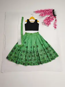 Shoryam Fashion Girls Embroidered Ready to Wear Lehenga & Blouse With Dupatta