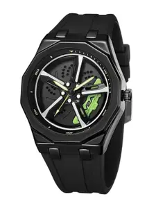 V2A Men Dial & Straps Analogue Watch V2A-CS-2420-S-Blk-Grn