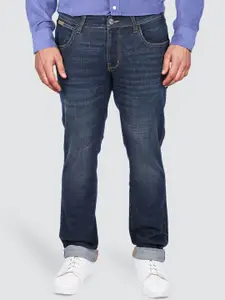 Wrangler Men Skanders Slim Fit Low-Rise Light Fade Ripped Stretchable Jeans