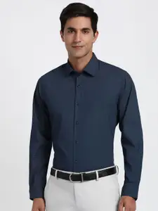 Peter England Slim Fit Printed Pure Cotton Formal Shirt