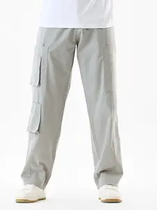 Snitch Men Regular Fit Mid-Rise Cotton Cargos