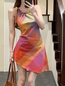 StyleCast Women Print Casual Fit and Flare Dress