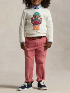 Polo Ralph Lauren Boys  Polo Bear Embroidered Pure Cotton Sweater