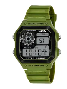 V2A Men Dial & Straps Digital Sports Watch V2A-1299-green-0