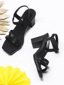 Froh Feet Women Embellished Block Sandals