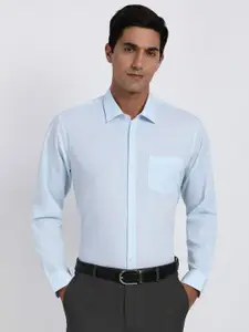 Peter England Printed Pure Cotton Spread Collar Formal Shirt